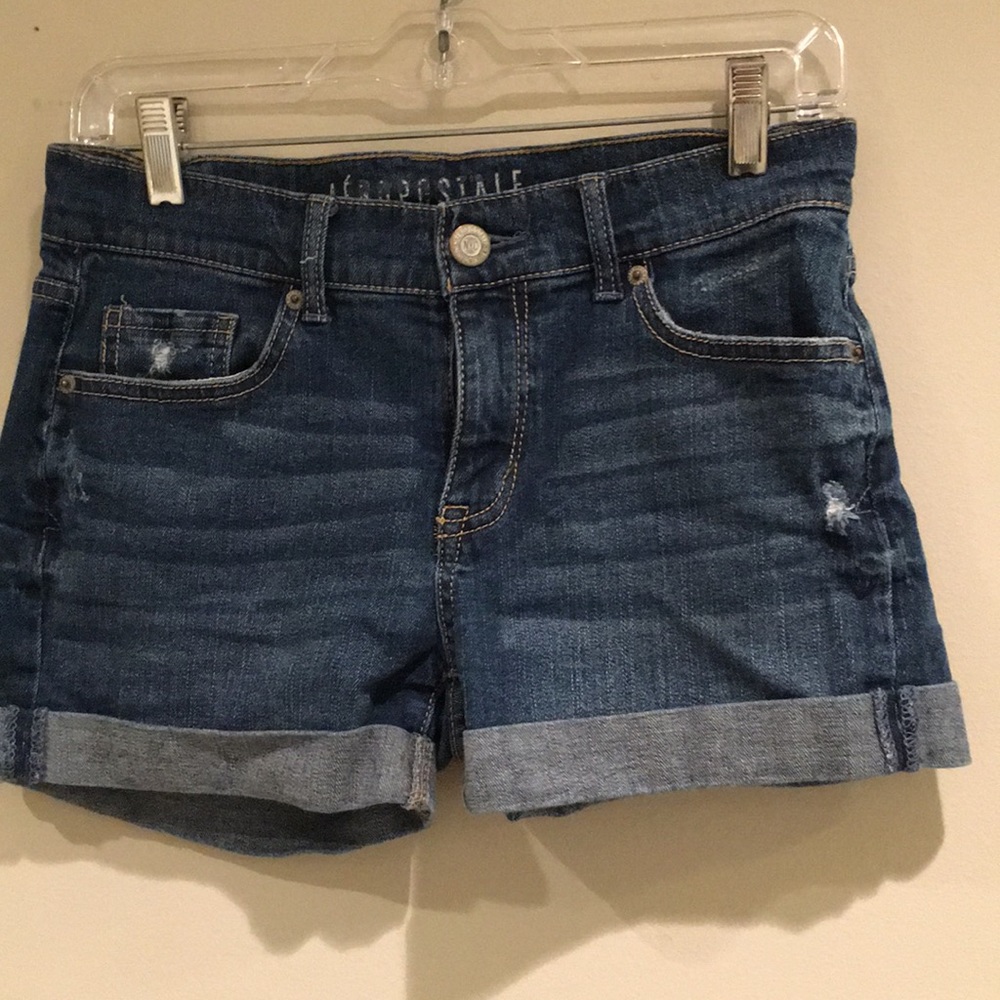 aeropostale wholy jean shorts size 0